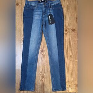 Karl Lagerfeld Women's Two-Tone Blue Skinny Jeans